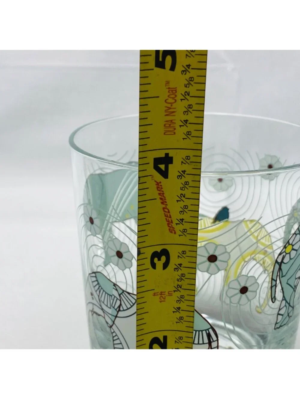 IKEA Animal Print 2 Drinking Glasses 10 Oz Elephant & Penguin Design Lowball